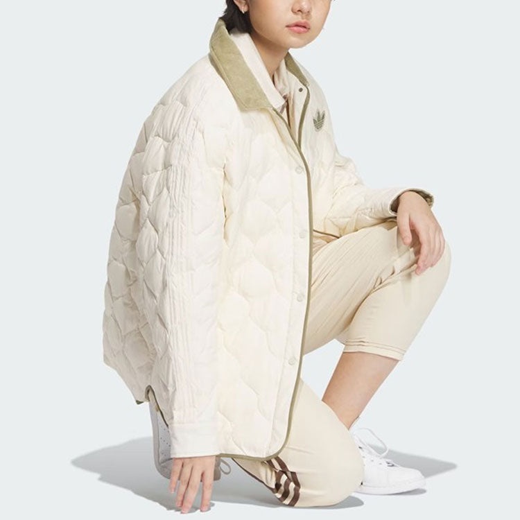 (WMNS) adidas Originals LW Mid Down Jacket 'White' IN0979 - 4