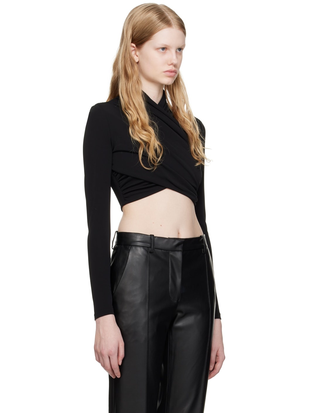 Black Odessa Long Sleeve T-Shirt - 2