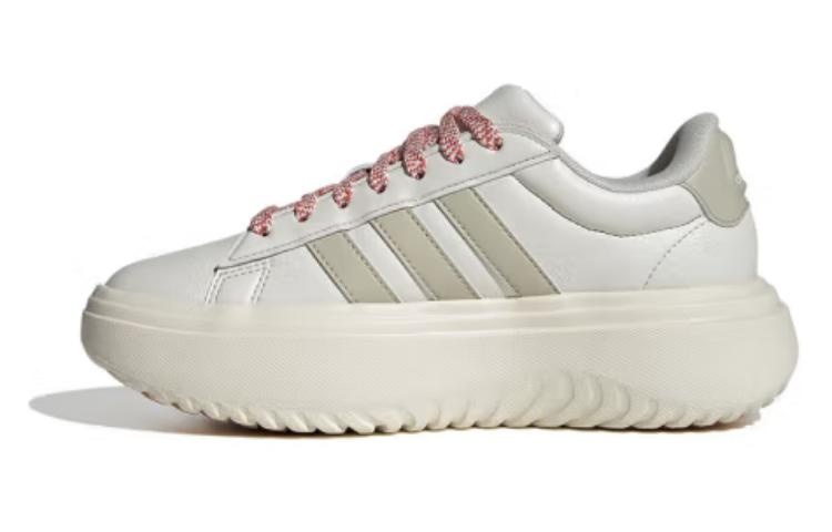 (WMNS) adidas Grand Court Platform Shoes 'Beige Pink' IE1094 - 2