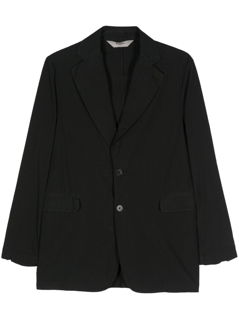 single-breasted cotton blazer 1