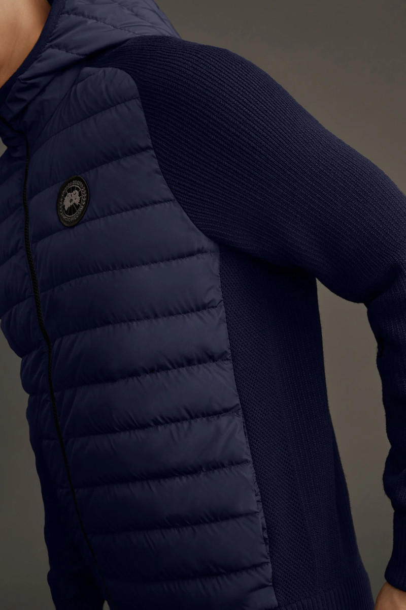 HYBRIDGE KNIT REVERSIBLE HOODY BLACK LABEL 8