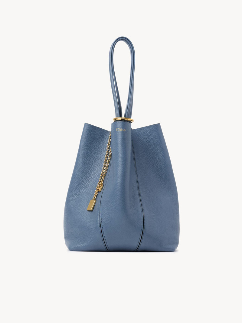 Chloé CHLOÉ SPIN TOTE BAG IN GRAINED LEATHER outlook