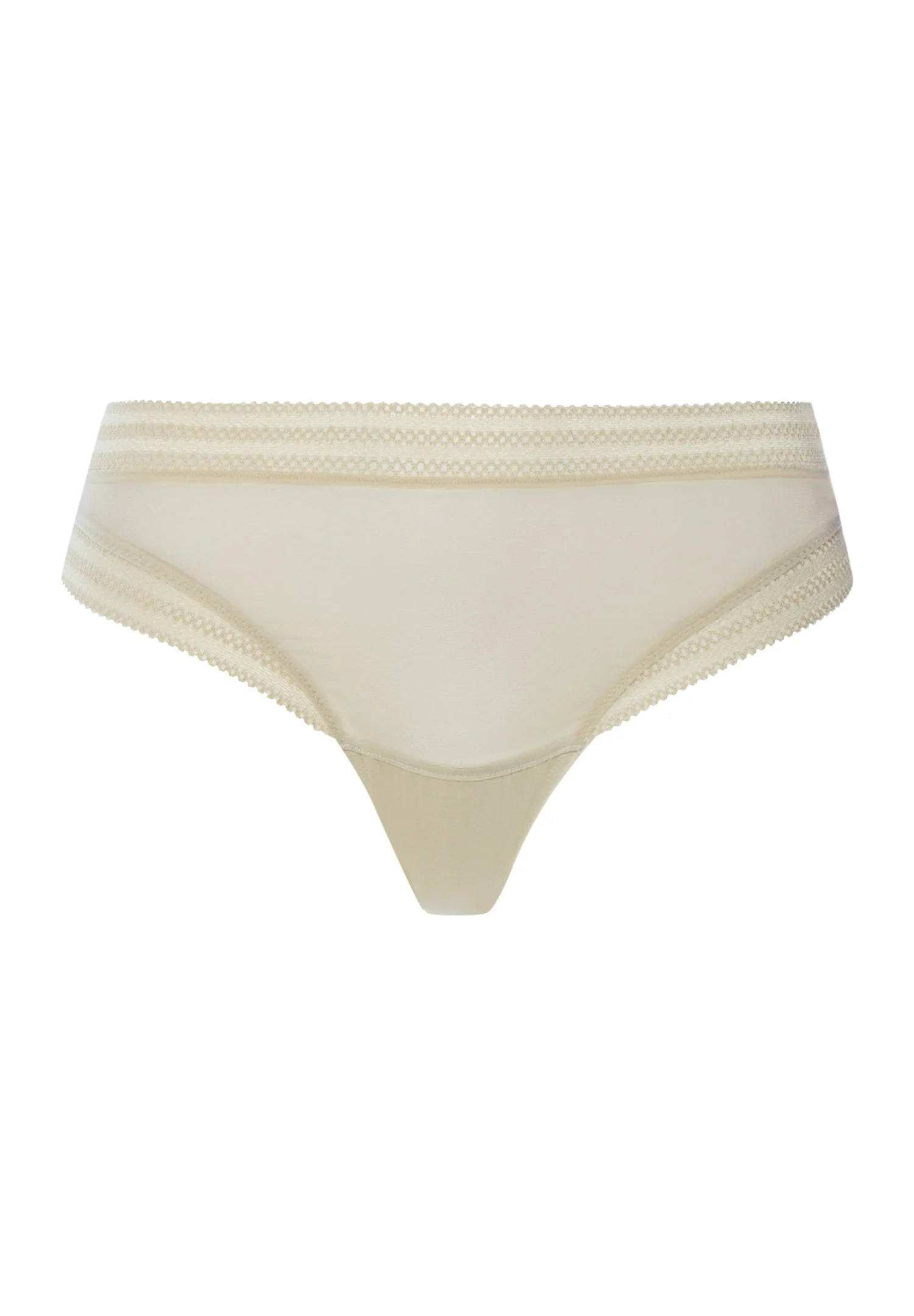 Orea Semi-Sheer Brazilian Panties - 1