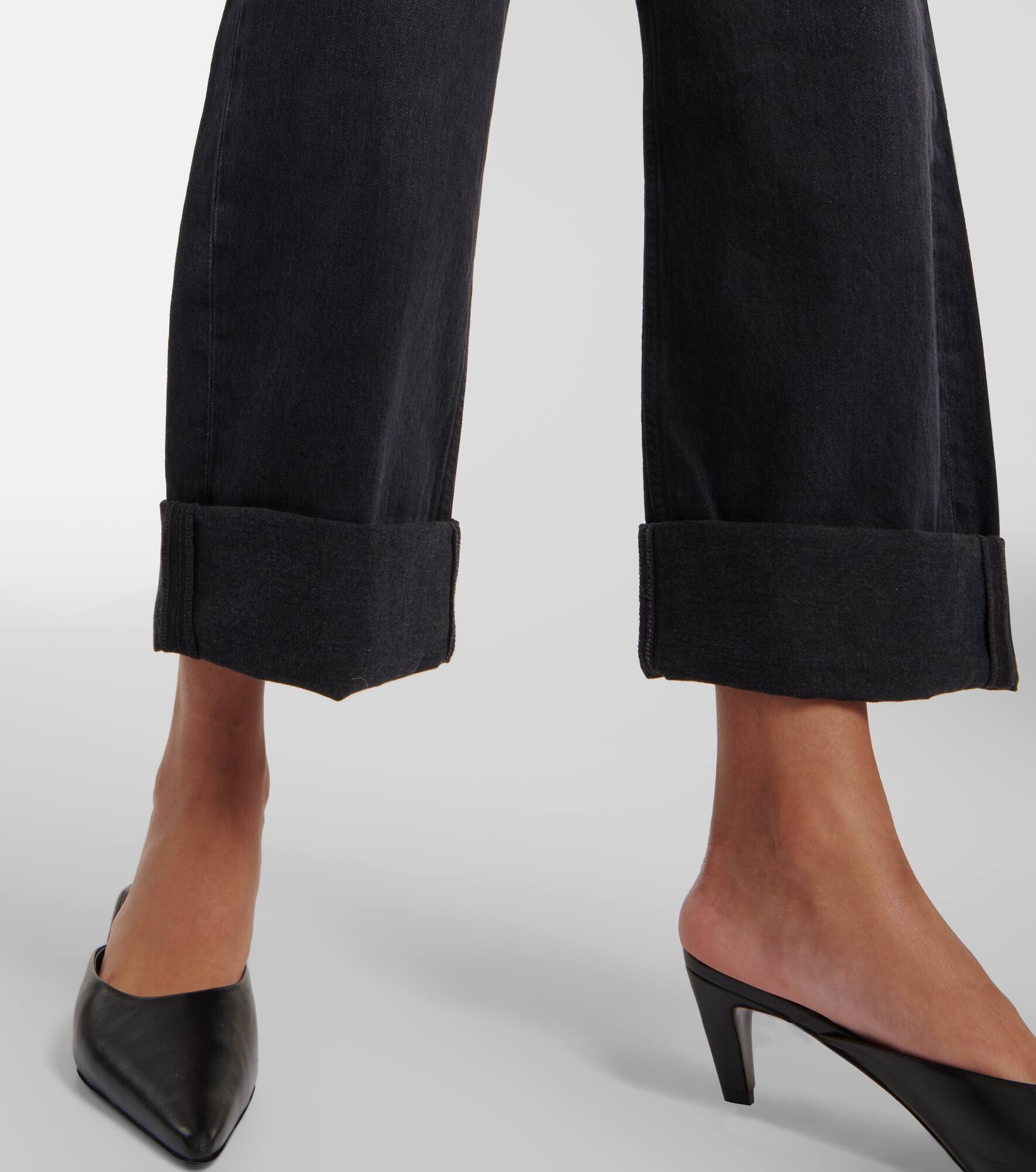 Ayla high-rise wide-leg jeans - 5