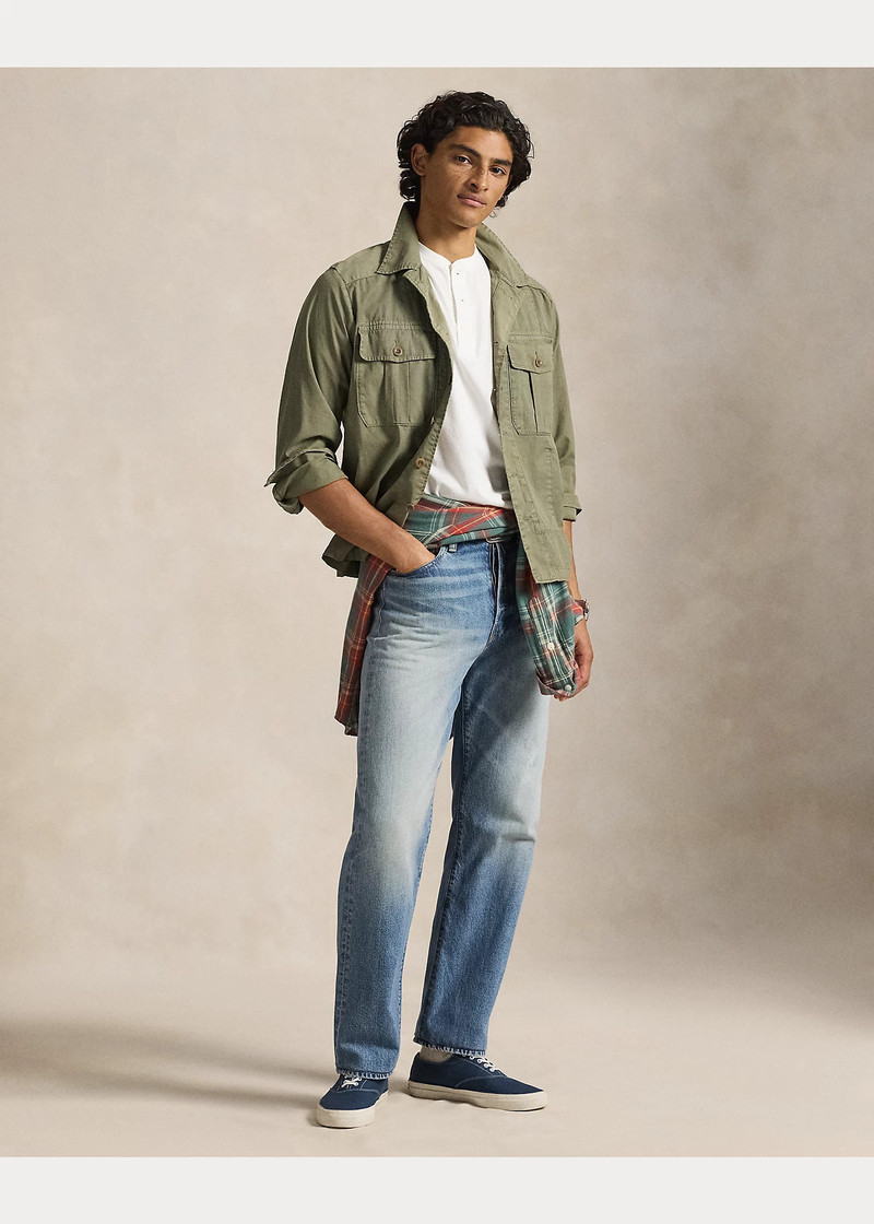 Slub Jersey Short-Sleeve Henley Shirt 3