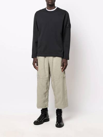 Stone Island Shadow Project logo-patch sleeve jumper outlook