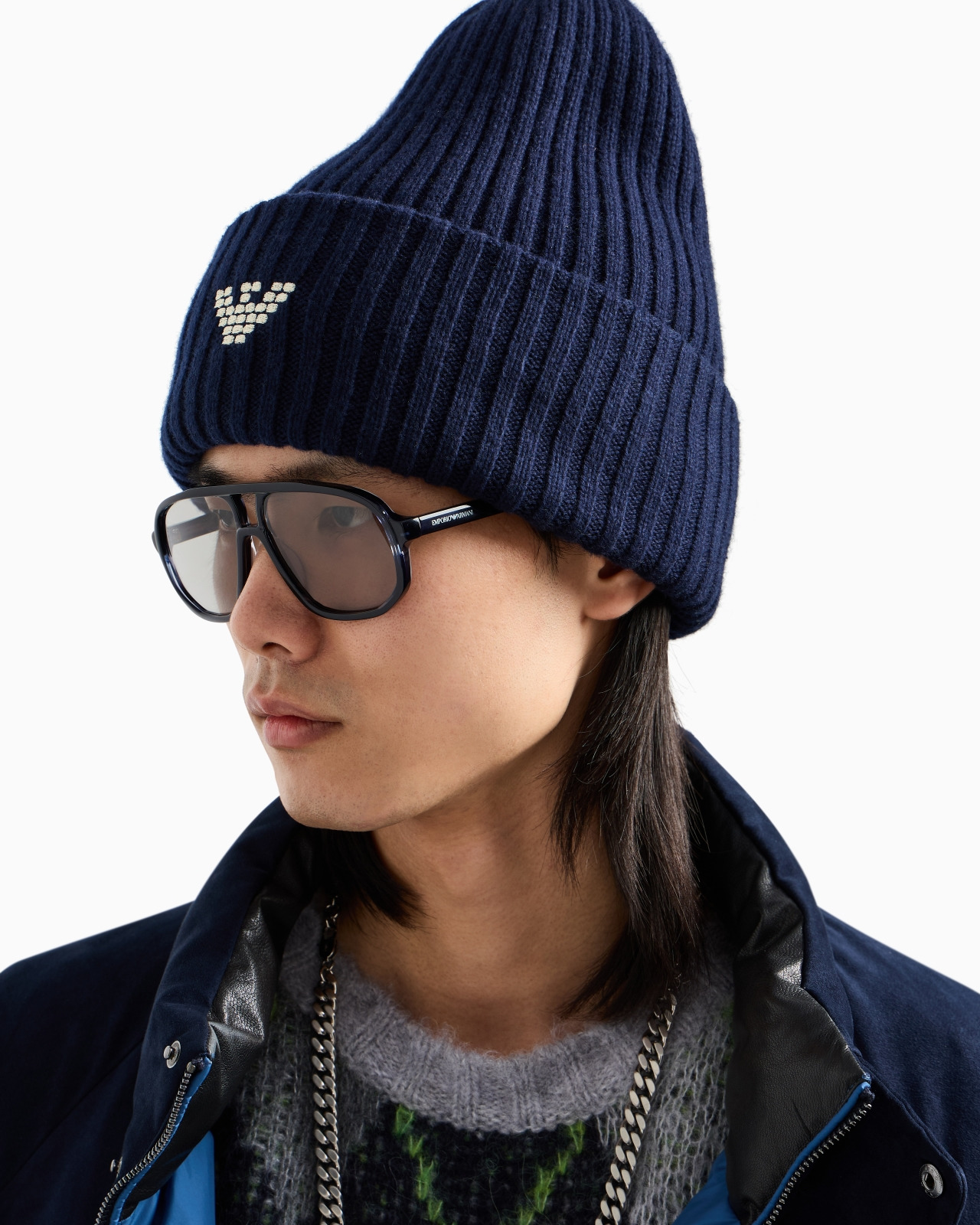 NEW YORK CAPSULE COLLECTION RIBBED WOOL-BLEND BEANIE - 3