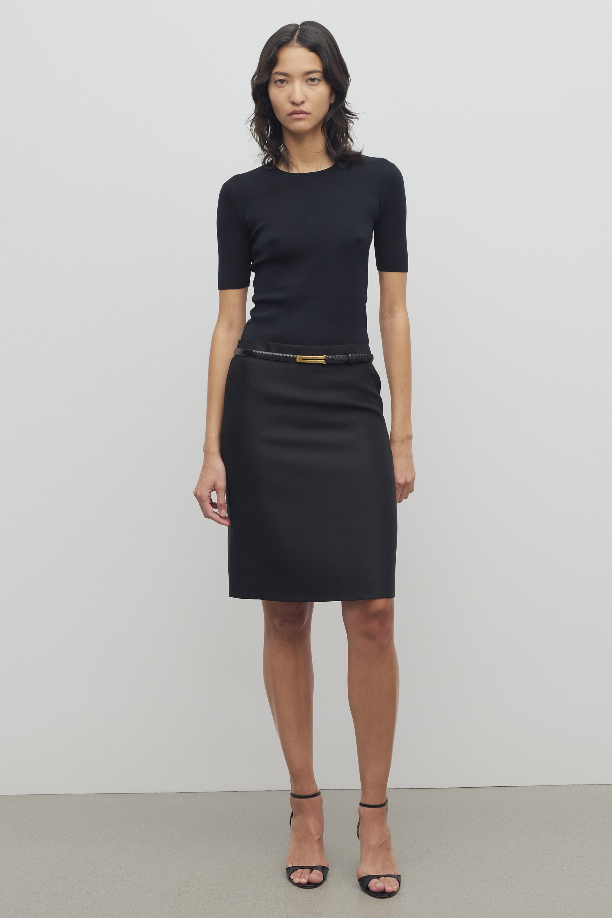 Sarto Skirt in Wool and Silk - 4
