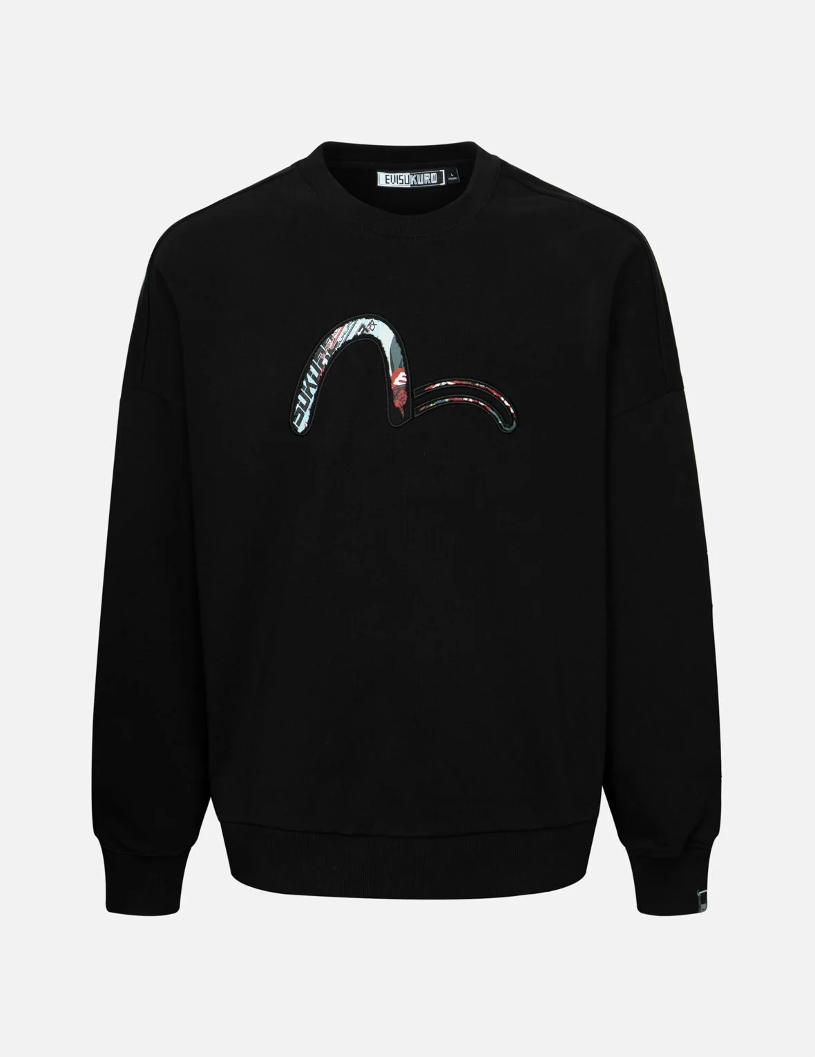 Faux Torn Pattern Oversized Sweatshirts - 1