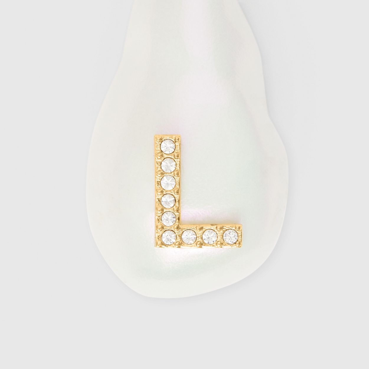 ‘L’ Crystal and Resin Pearl Letter Charm – Online Exclusive - 2