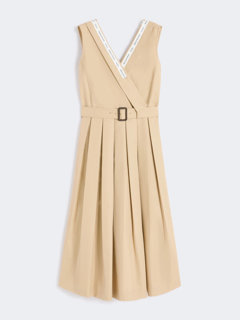 CONO Water-repellent gabardine dress - BEIGE 1