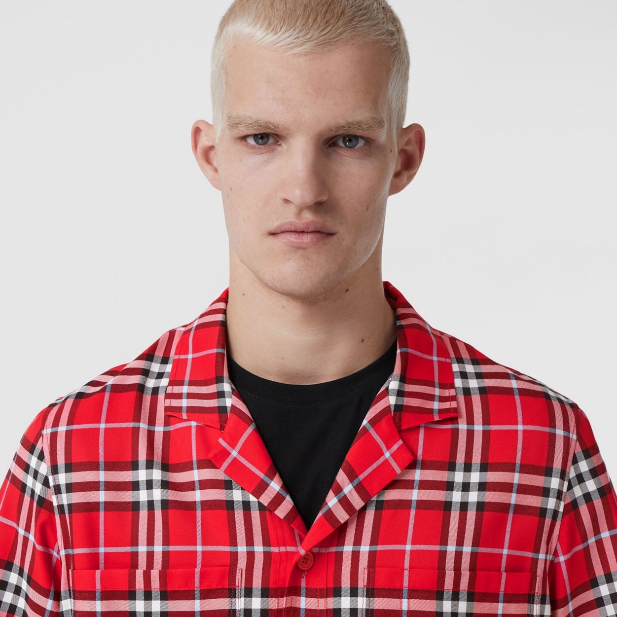 Short-sleeve Check Shirt - 3