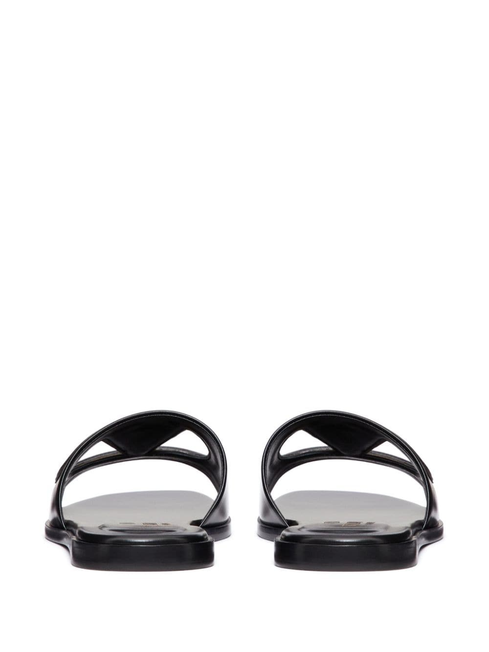 VLogo Signature leather sandals - 3