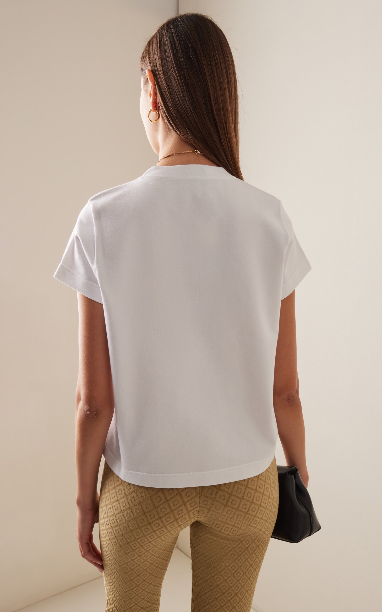 Raff Cotton-Blend Knit T-Shirt white - 4