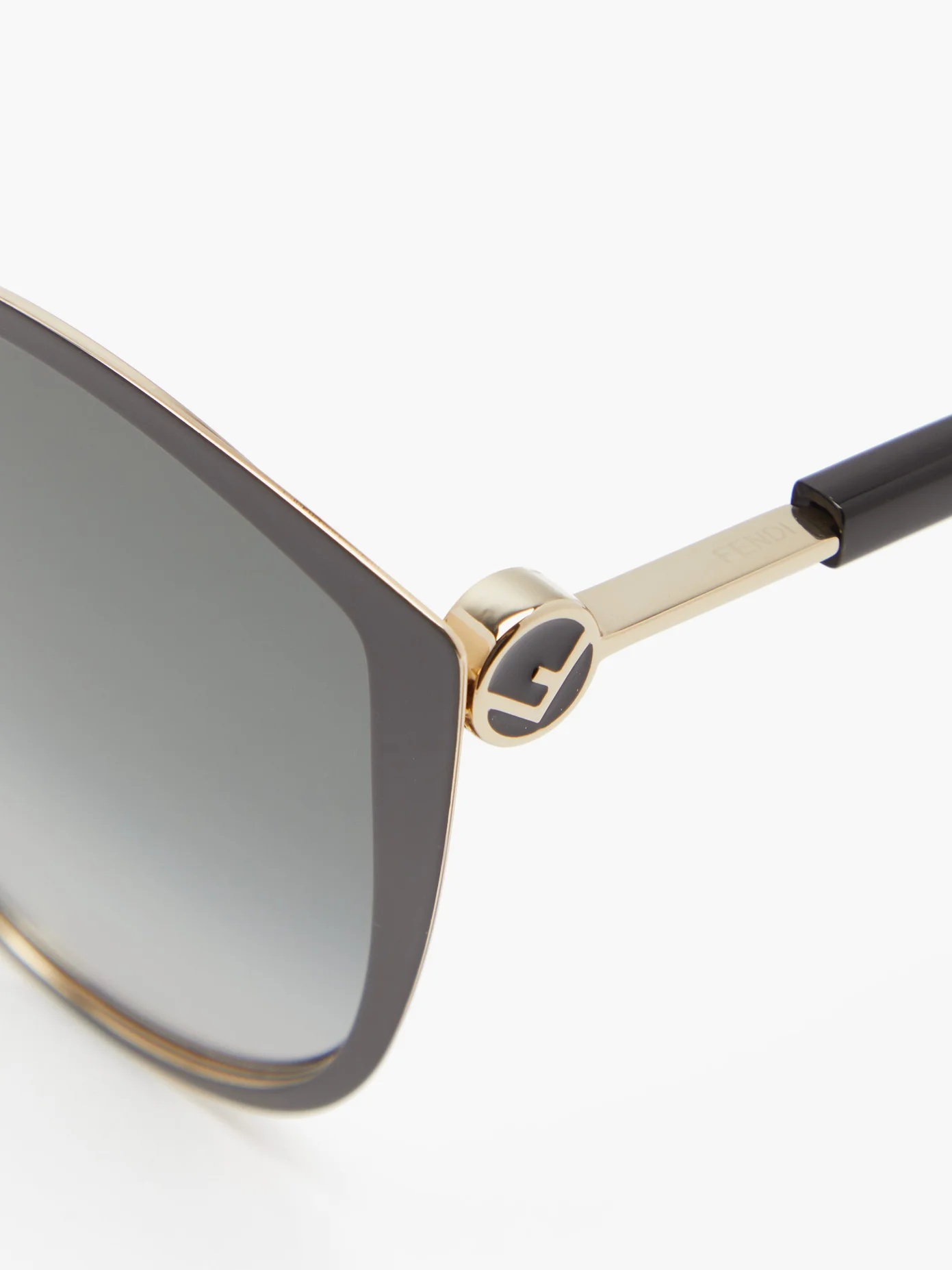 Oversized cat-eye metal and Optyl sunglasses - 6