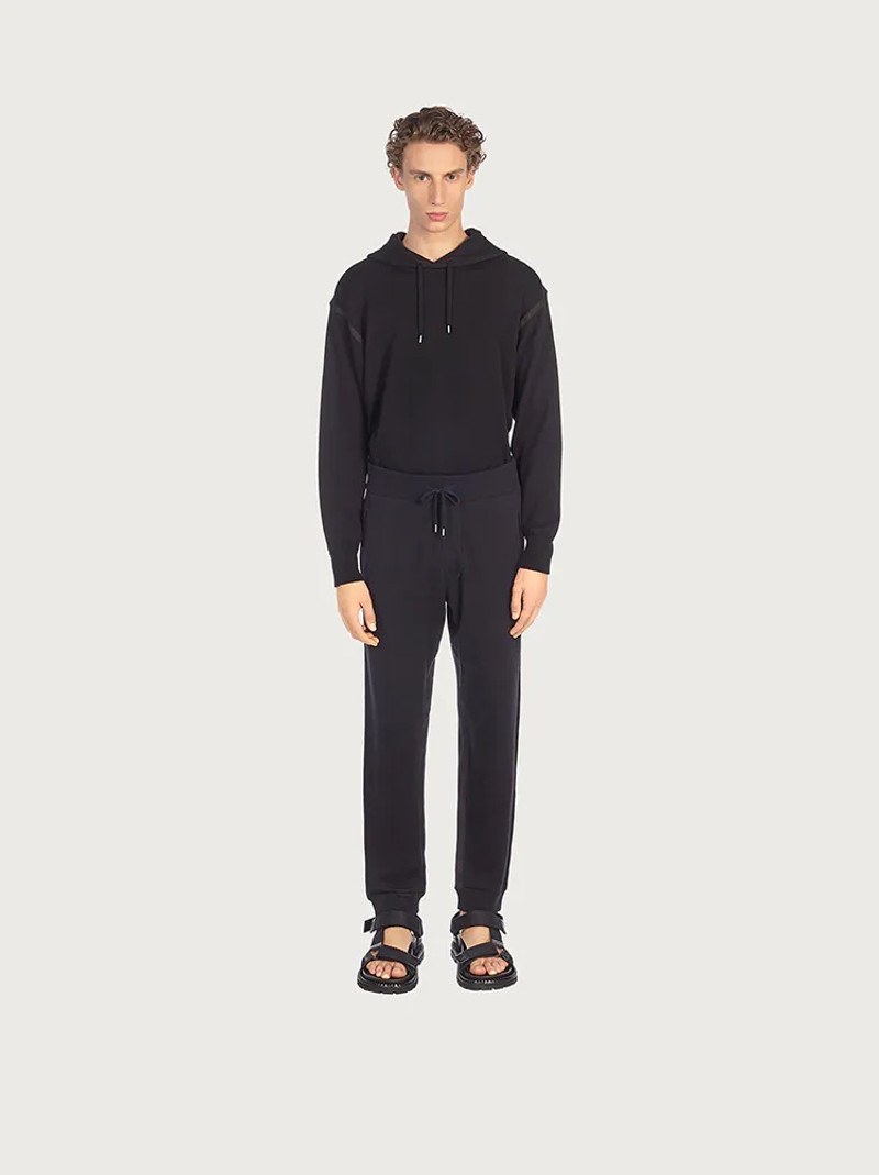 FERRAGAMO HOODIE WITH NUBUCK DETAILS outlook