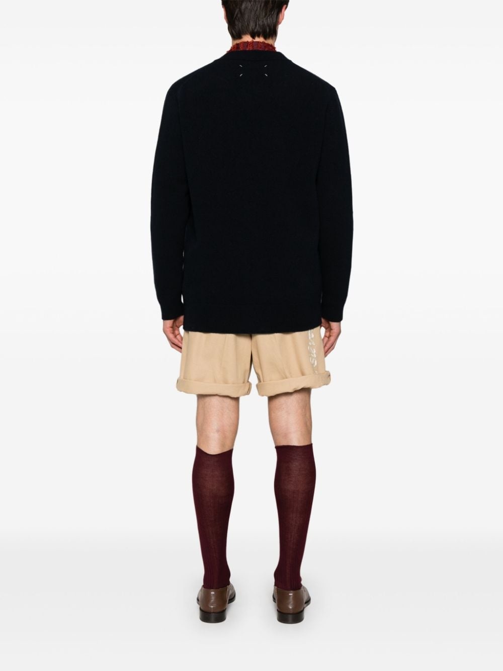 brushed wool cardigan - 4