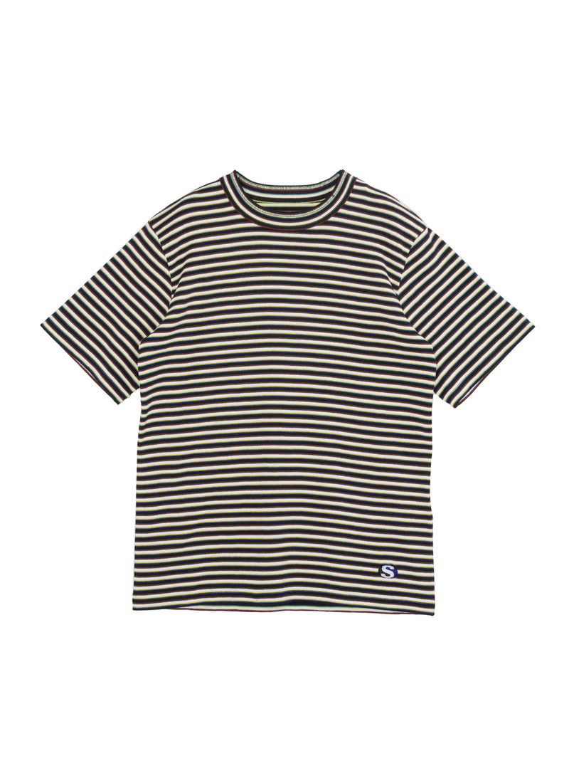 Stripe Cotton Rib T-Shirt 1