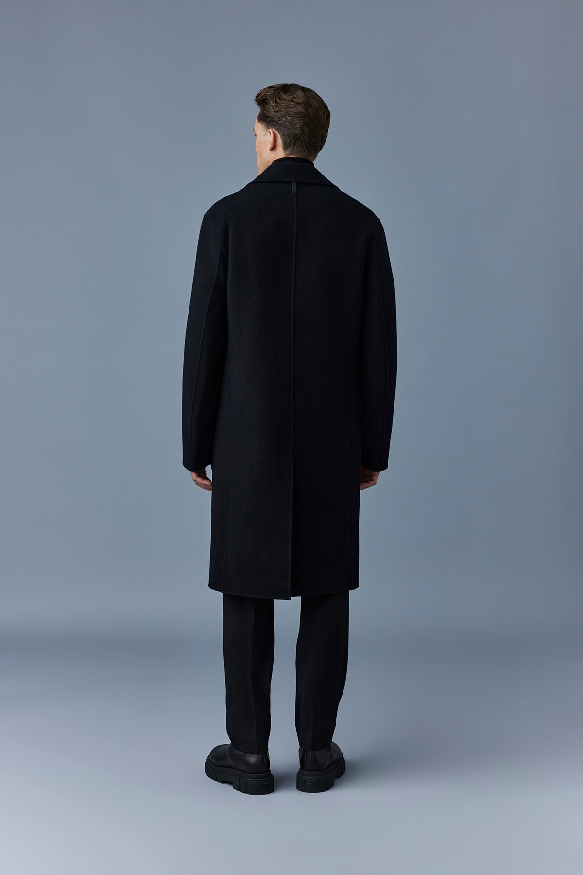BENJAMIN Double-face wool coat with notched lapel - 5