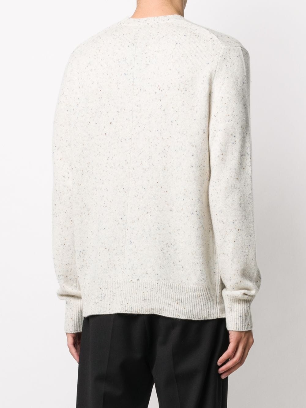 speckle knit crewneck jumper - 4