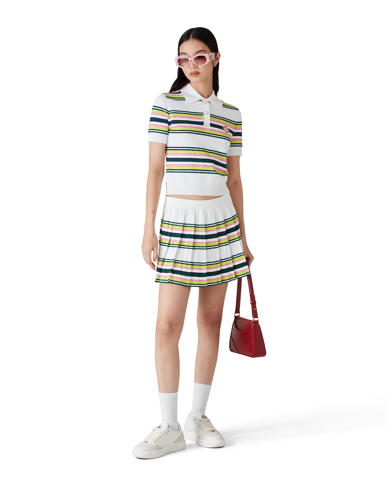 Stripe Pleated Skirt | Casablanca Paris - 2