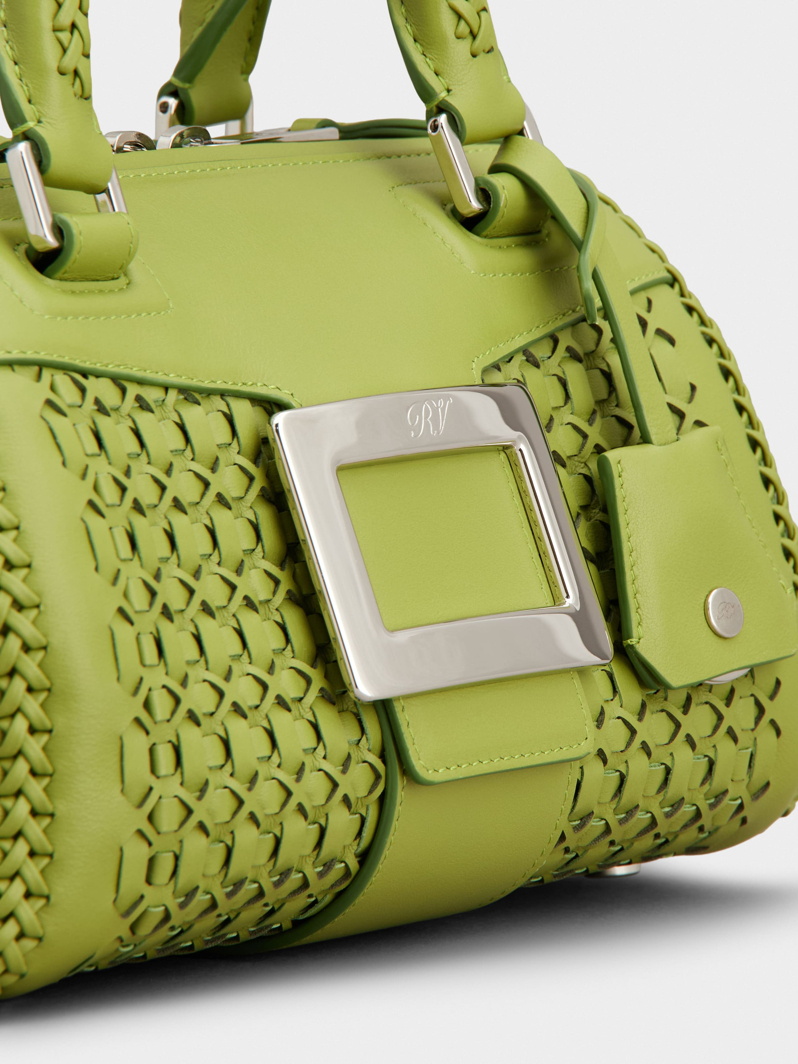 Belle Vivier Bag in braided leather - 7