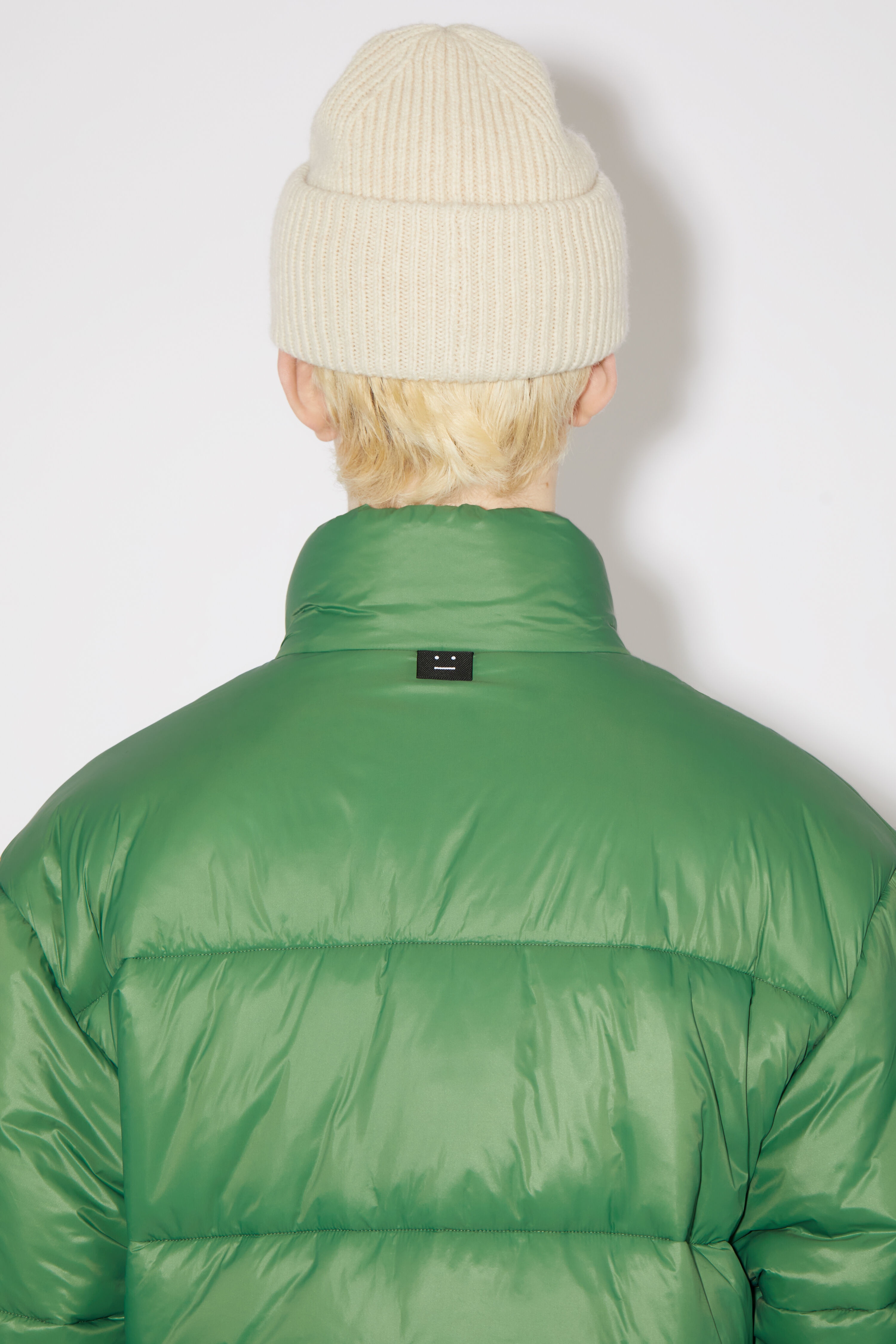 Puffer face logo jacket - Dusty green - 5