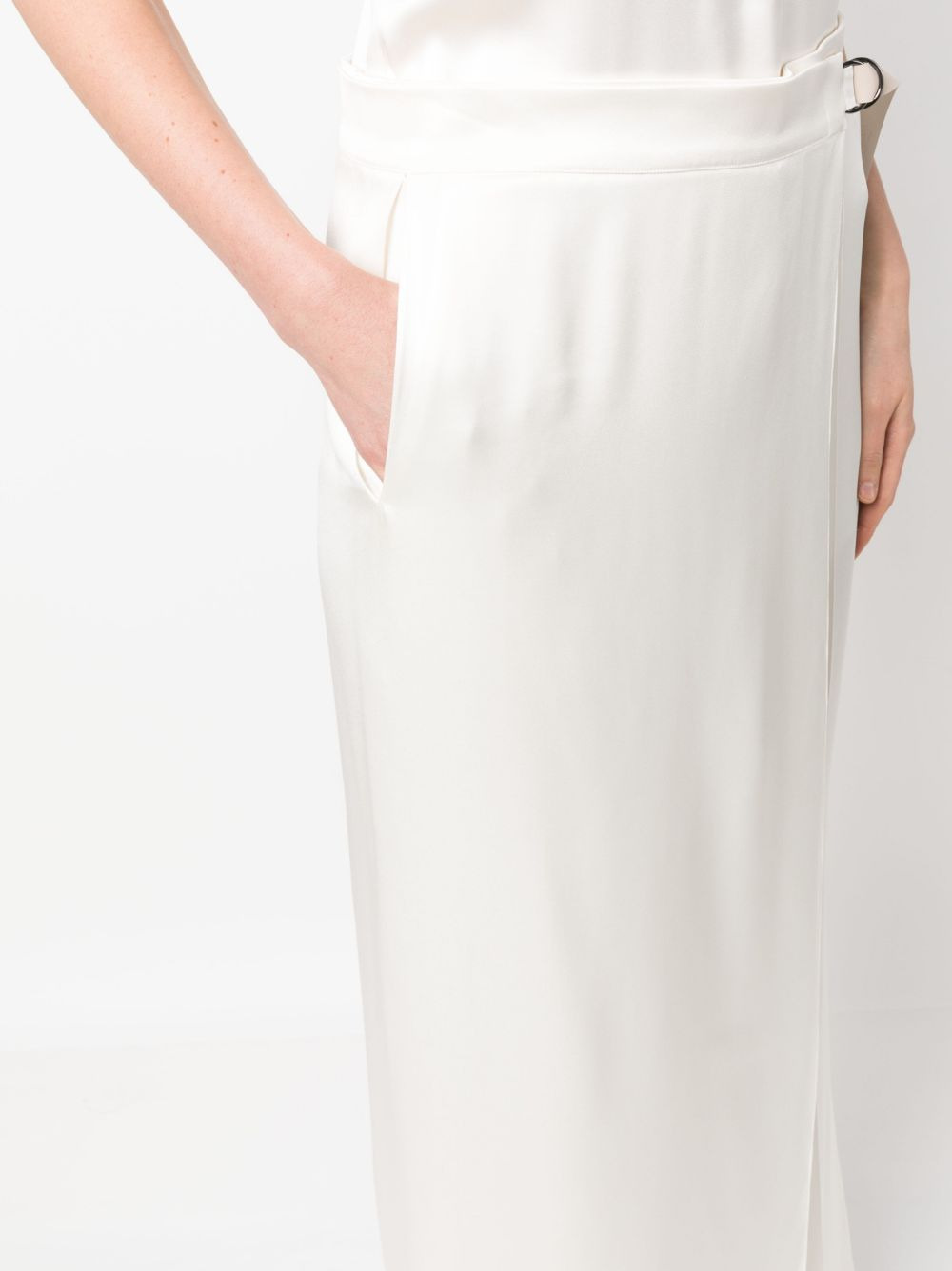 sleeveless silk satin jumpsuit - 5