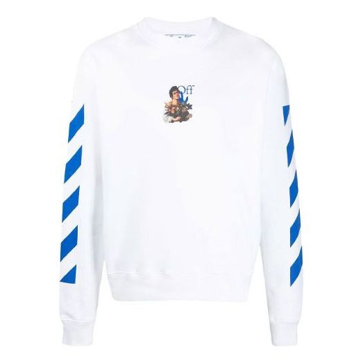 Off-White SS21 Arrows Pattern Stripe Printing Long Sleeves White OMBA025S21FLE0100140 - 1