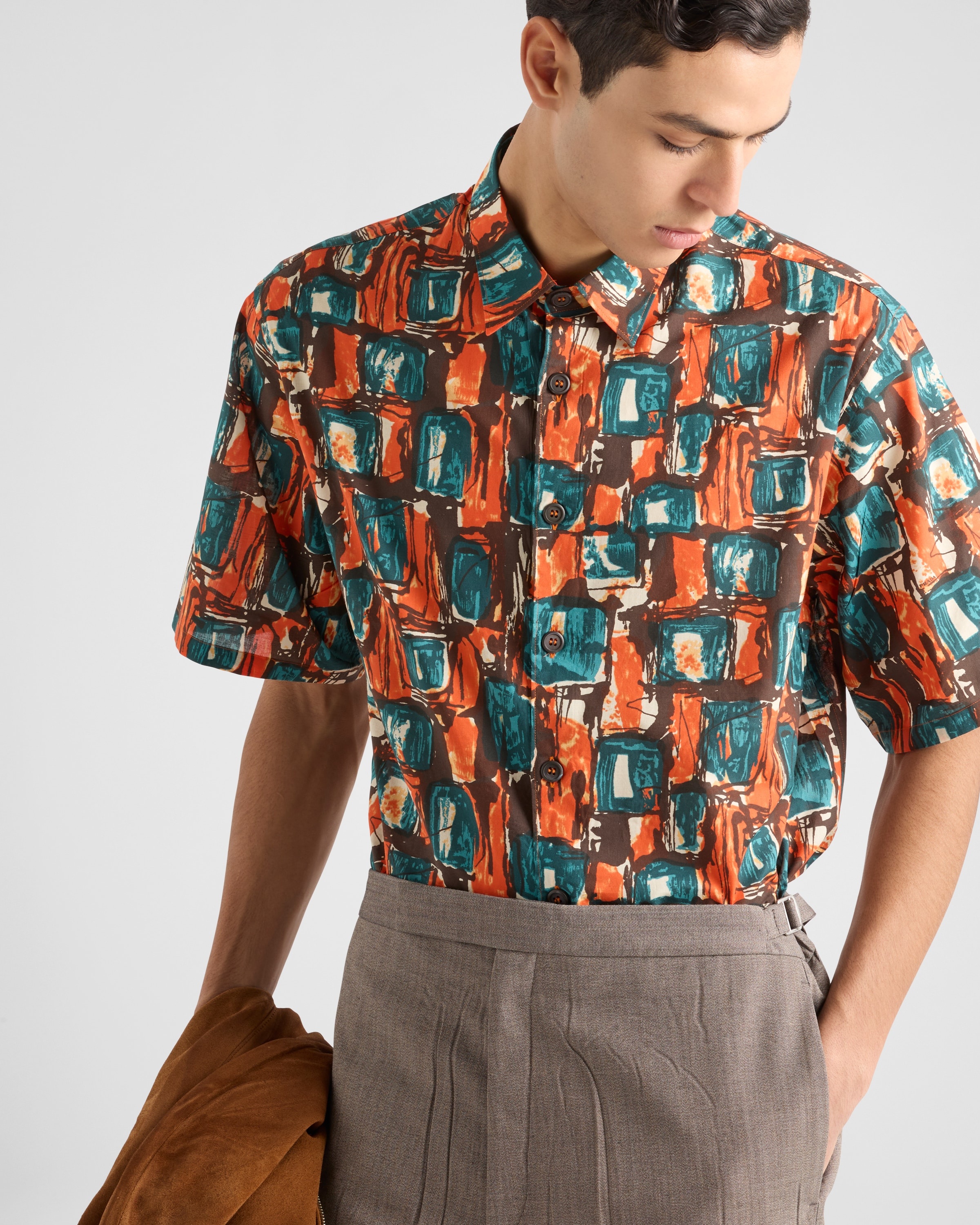 Short-sleeved cotton shirt - 4