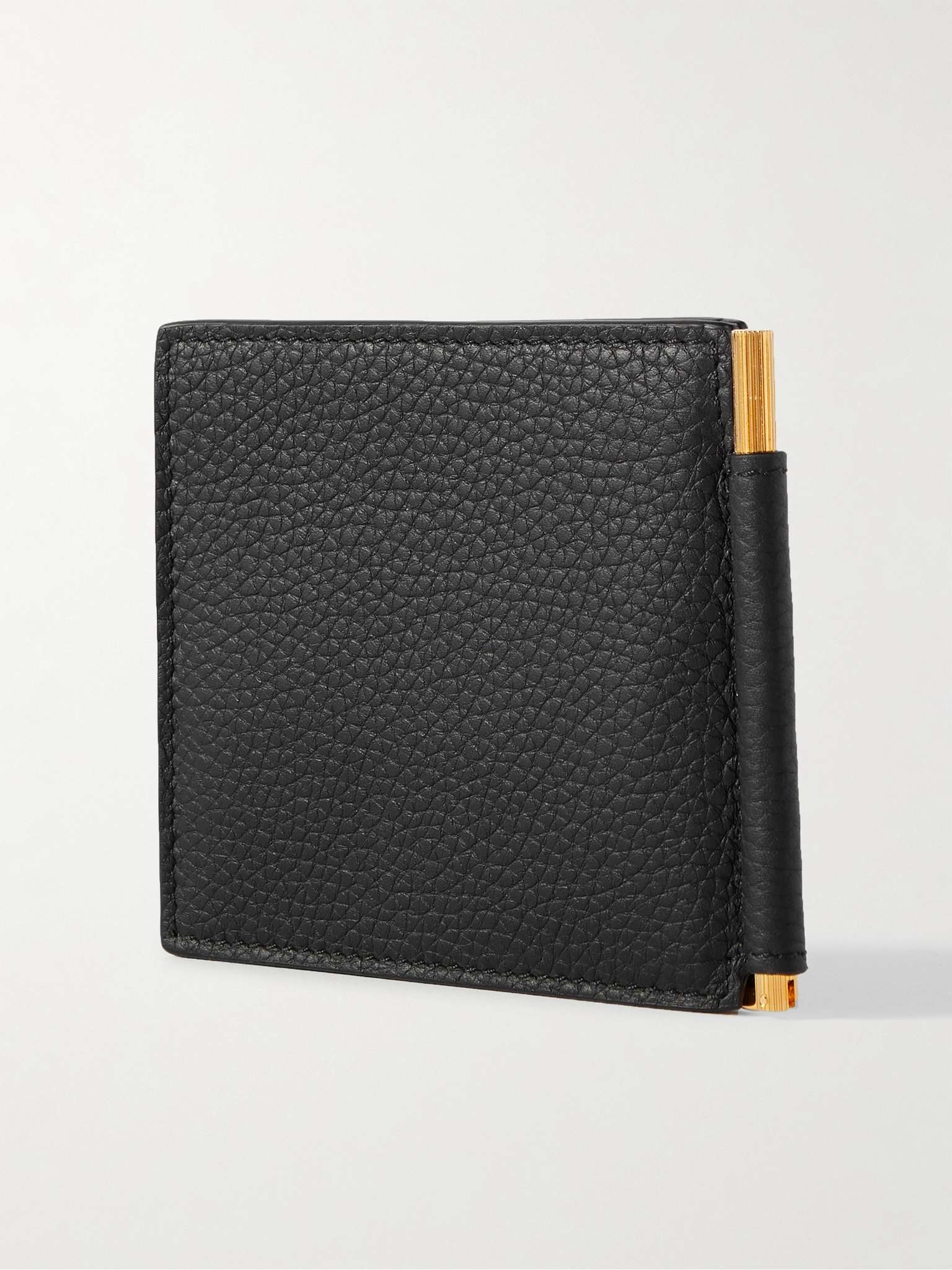 Full-Grain Leather Billfold Wallet with Money Clip - 3