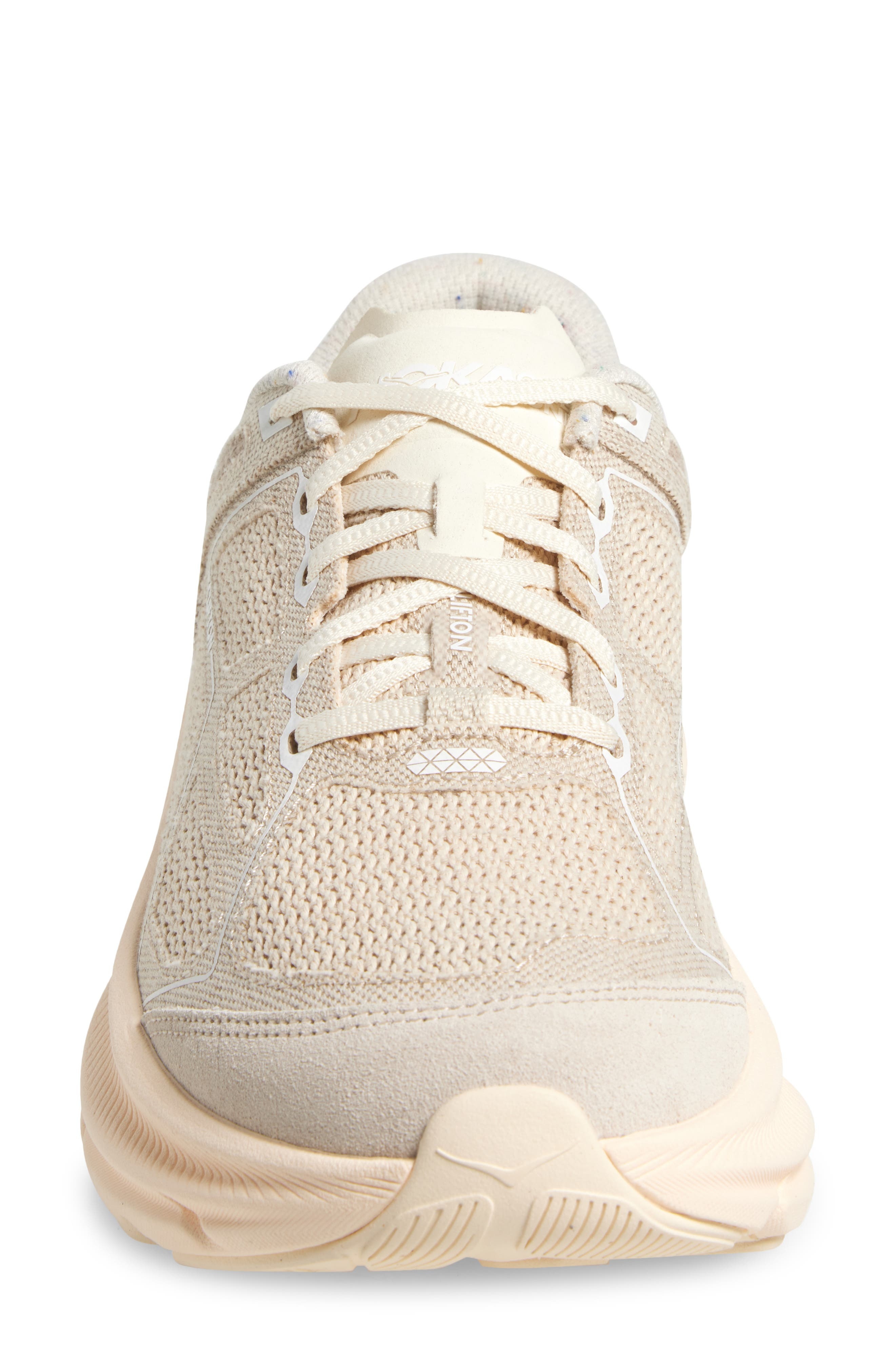 HOKA Vibrant Bloom Clifton One9 Sneaker in Alabaster /Cielo Blue at Nordstrom - 4