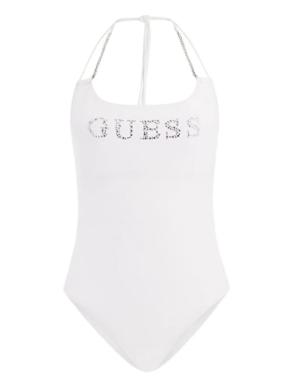 rhinestone-embellished halterneck swimsuit - 1