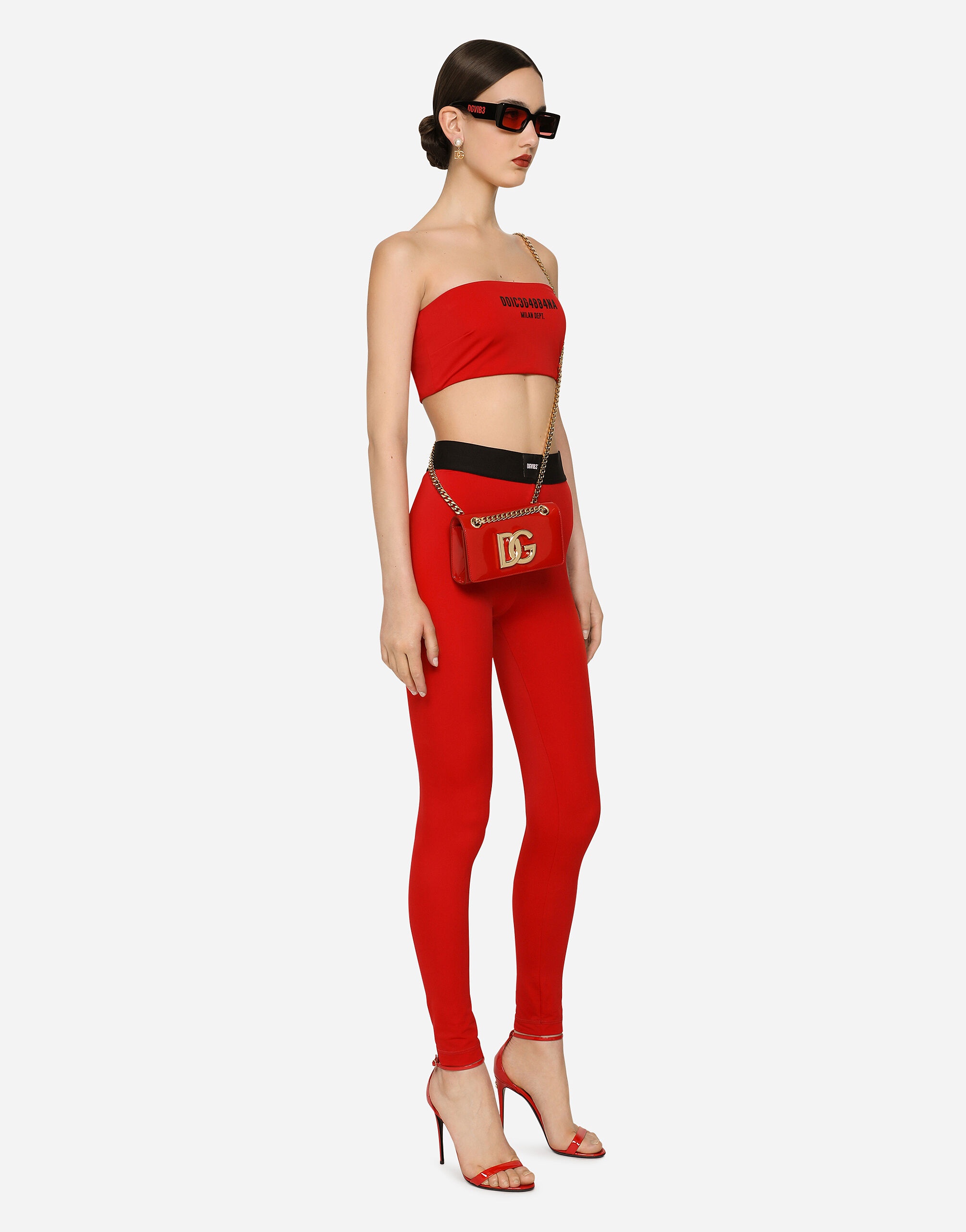 Spandex jersey leggings with elasticated band DGVIB3 - 4