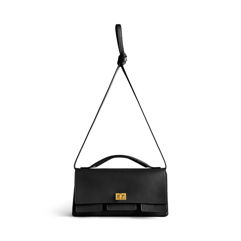 Women's Bel Air Small Clutch On Strap  in Black 4