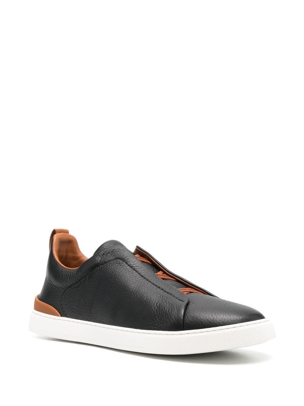 triple-stitch low-top sneakers - 2