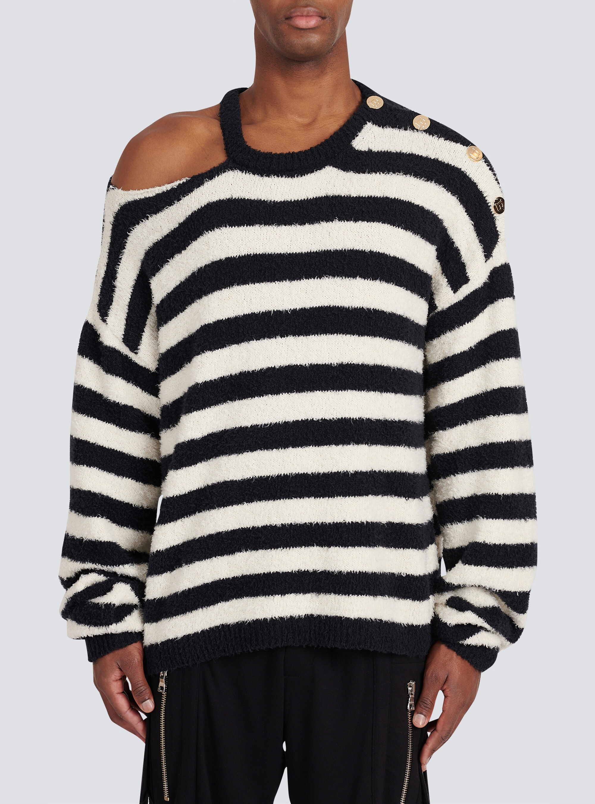 Striped cotton sweater - 6