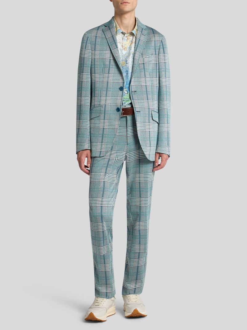 Etro GLEN PLAID JERSEY BLAZER outlook