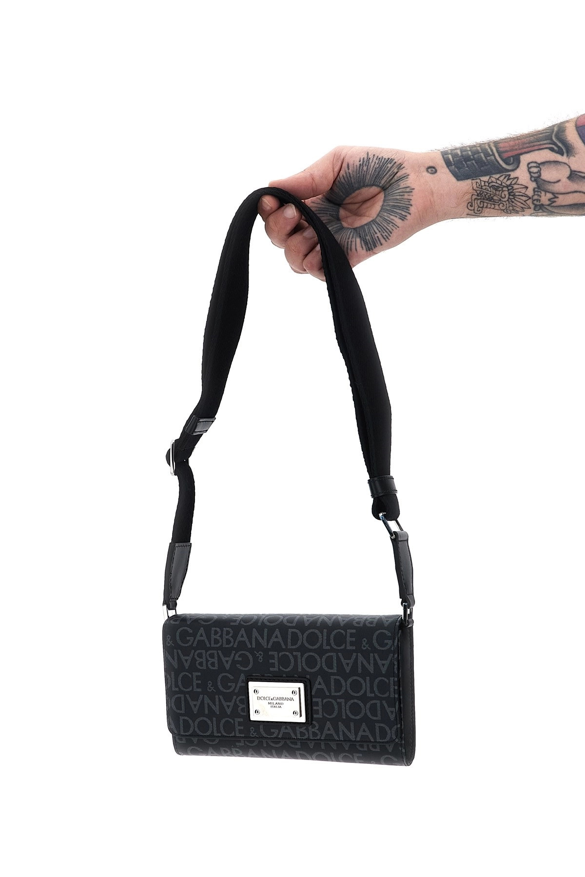 Coated jacquard crossbody bag - 2