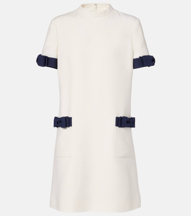 Crepe Couture bow-detail minidress 1