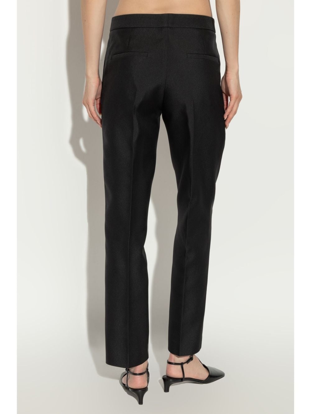 creased straight-leg trousers - 4