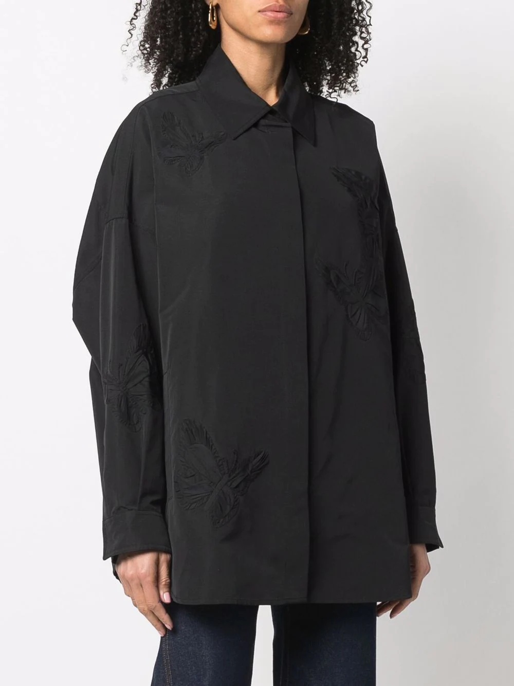 embroidered butterfly shirt - 3