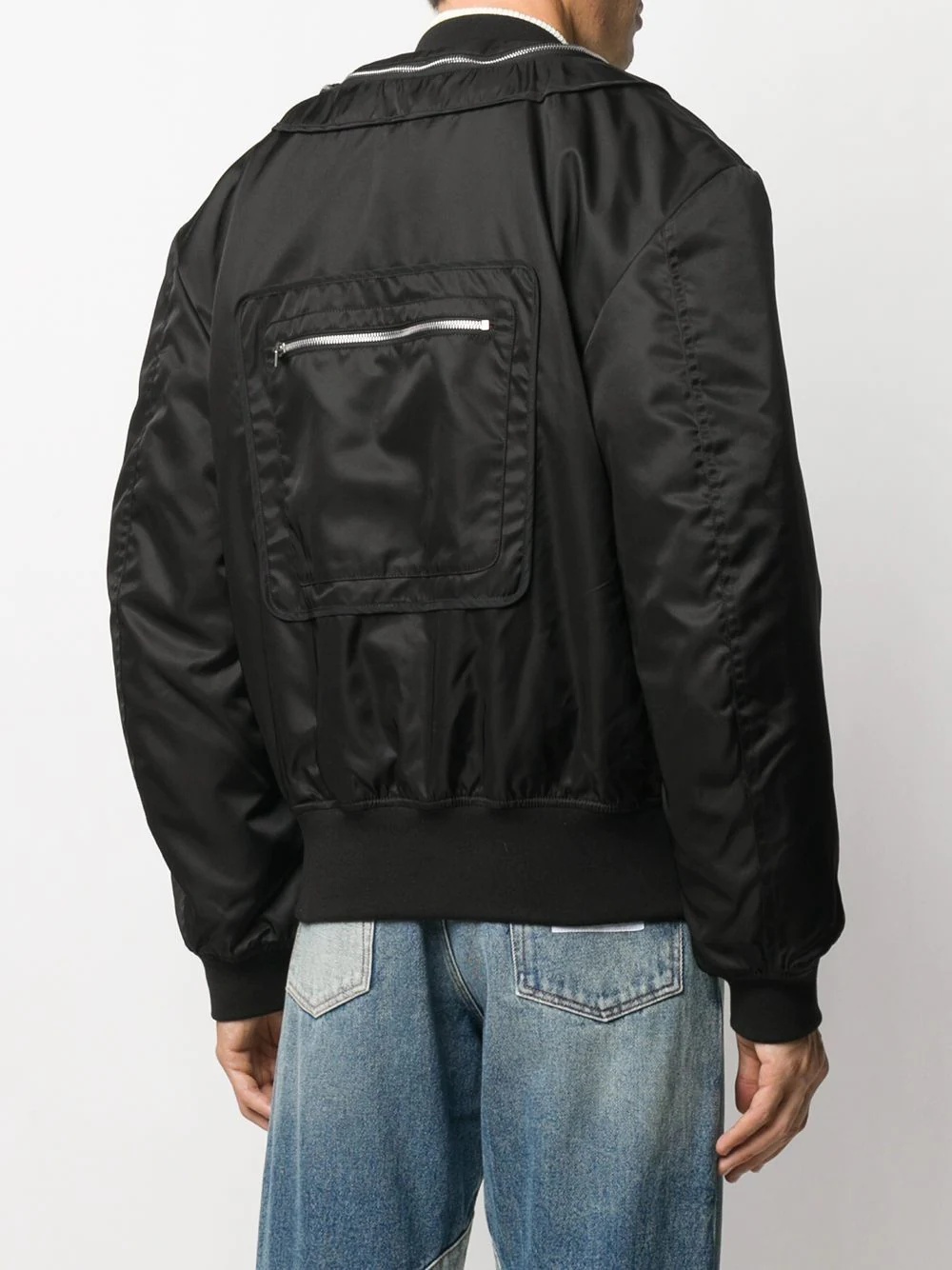 logo-patch bomber jacket - 4