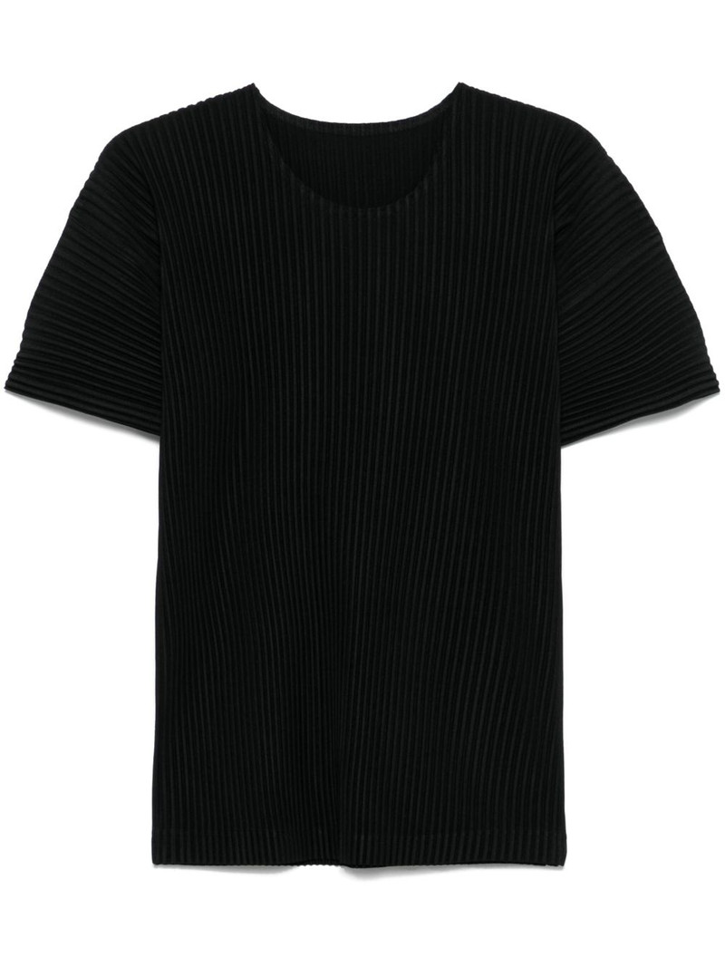 plissé-effect T-shirt 1