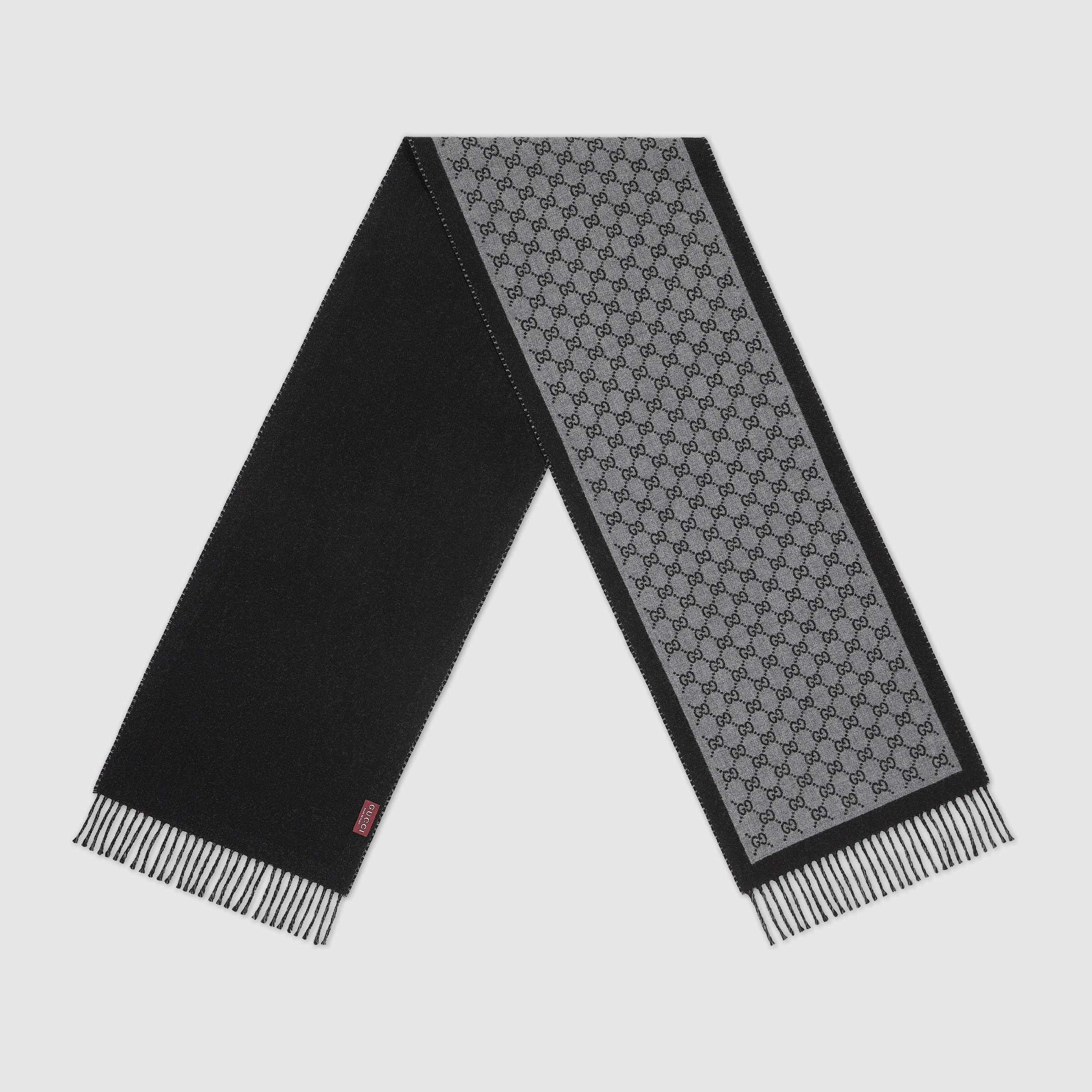 GG wool jacquard scarf - 2