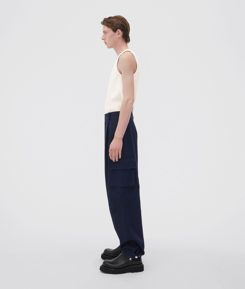 Bottega Veneta double cotton canvas cargo trousers outlook