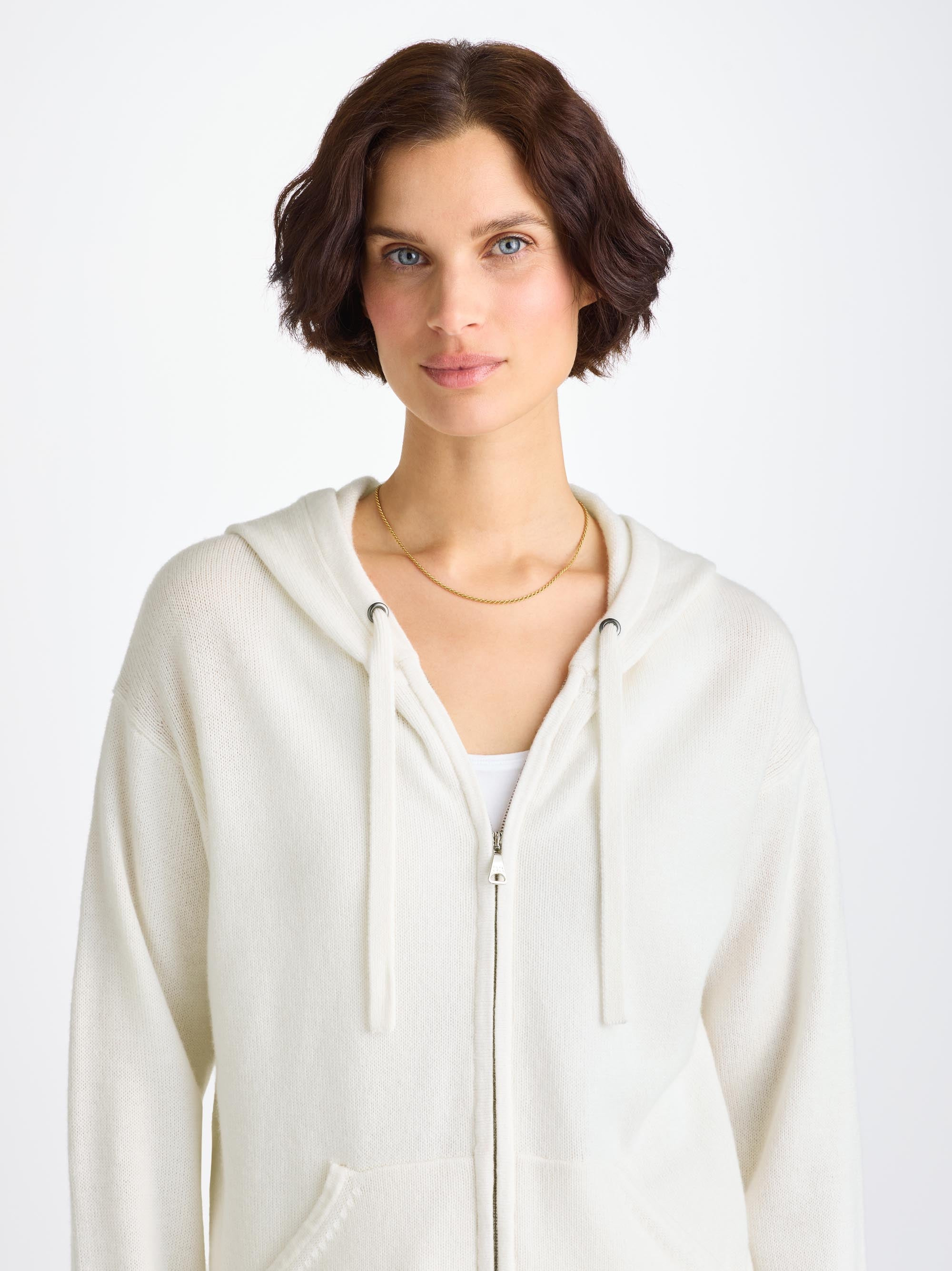 Women's Hoodie Daphne Cashmere White - 5