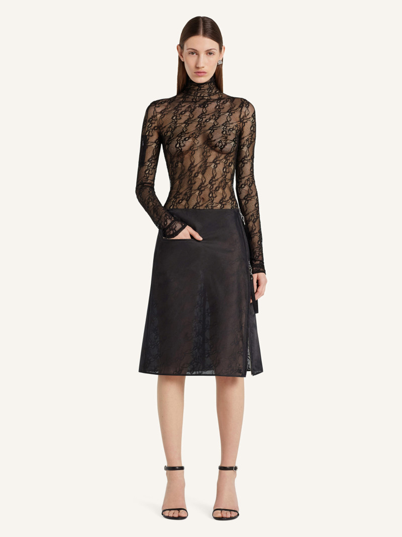 courrèges ZIPPED LACE SKIRT outlook