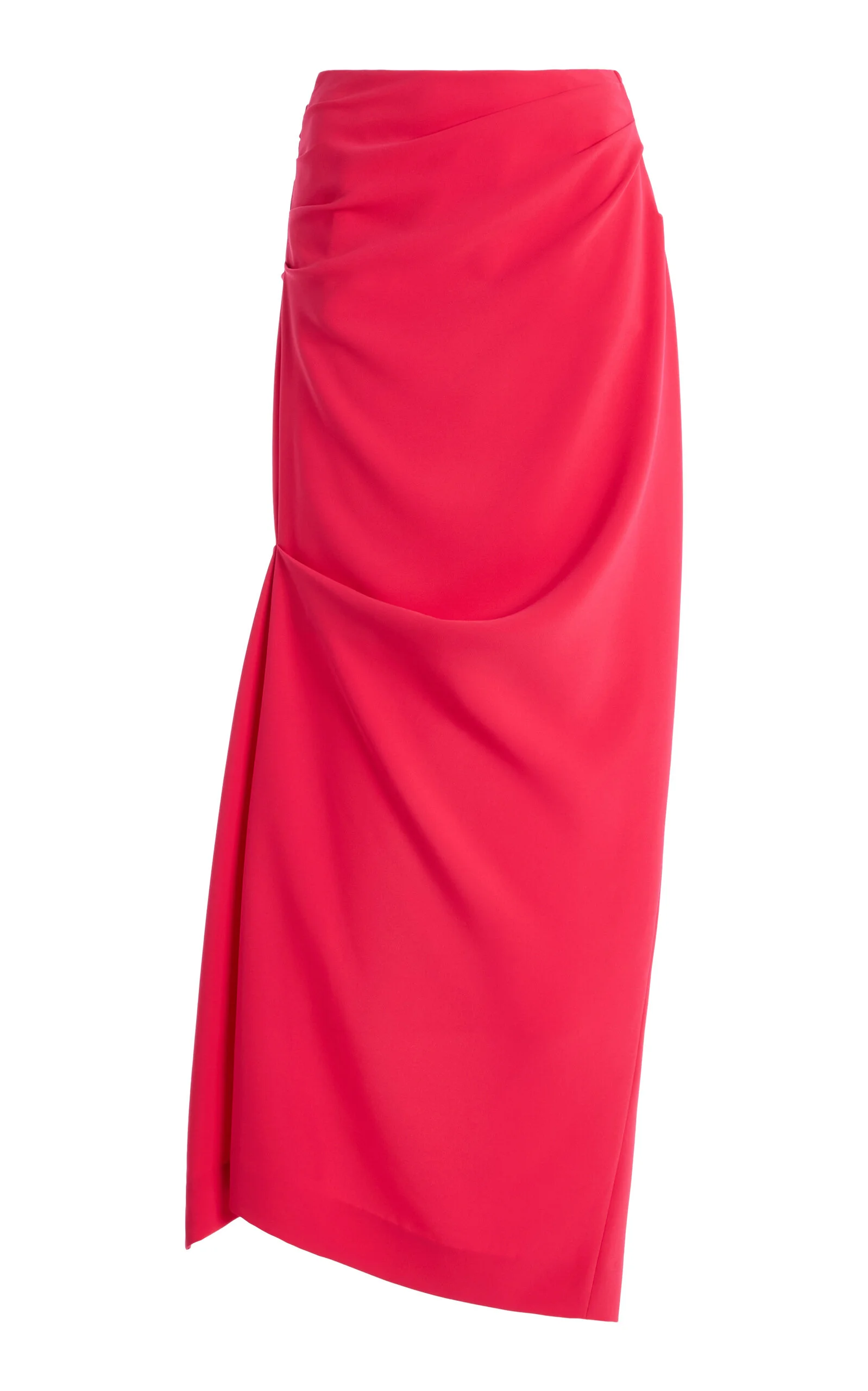 Aysmmetric Knit Maxi Skirt pink - 1
