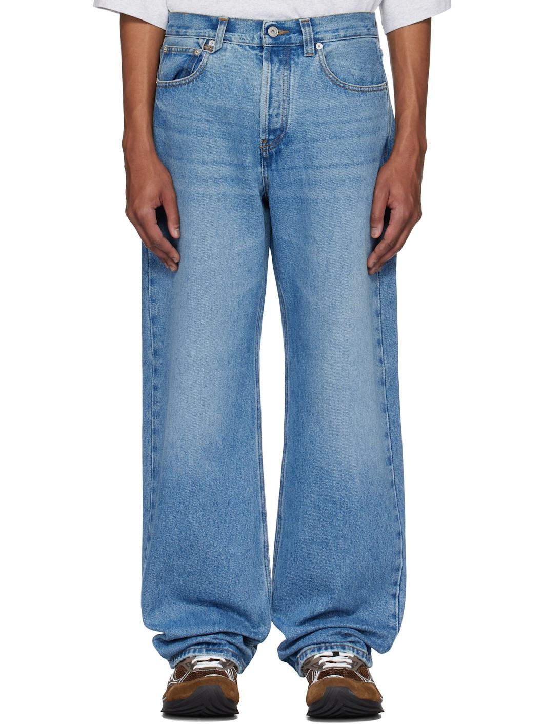 Blue 'The straight de-Nîmes' Jeans - 1